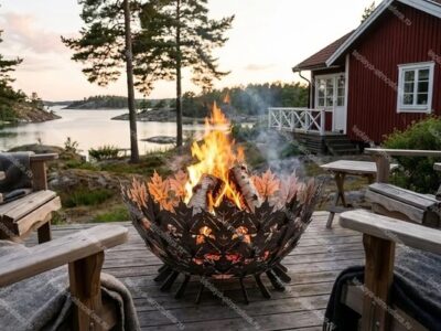 Костровая чаша Кленовые Листья d=700