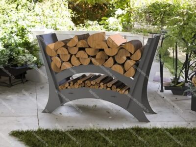 Дровница Минимализм разборная Скругленная V2