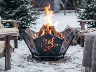 Костровая чаша Hex V4 Снежинка