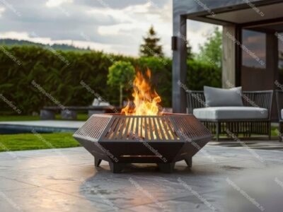 Чаша для костра шестиугольная V4