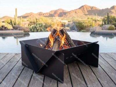 Костровая чаша Квадро 600 мм