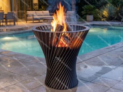 Чаша для костра Спиральная башня 625 мм