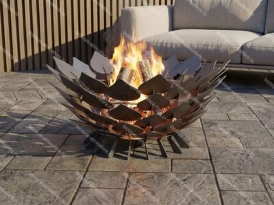 Костровая чаша Открытые Листья d=1060 мм